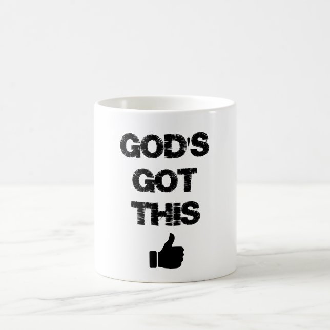 Christian Inspiration: God's Got This Quote Coffee Mug (Center)