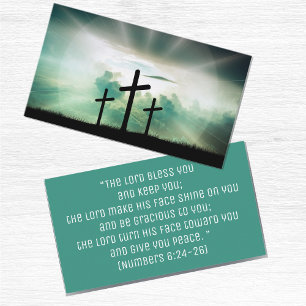 Christian Inspirational Bible Religious Cross Business Card