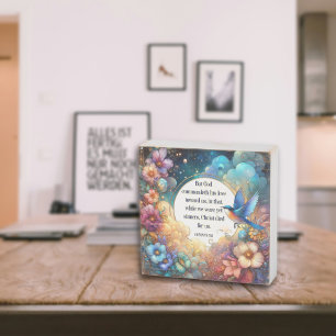 Christian Inspirational Vintage Art Nouveau Easter Wooden Box Sign