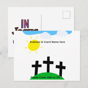 Christian Inspired SAVE THE DATE Announcement Postcard