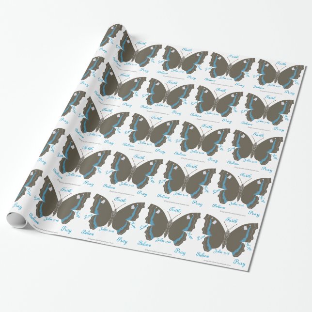 Christian Inspired Wrapping Paper (Unrolled)