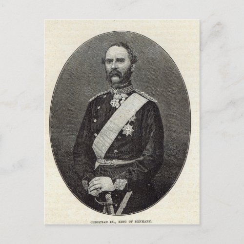 Christian IX King of Denmark Postcard