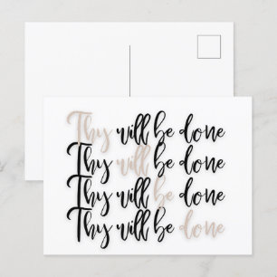 Christian Jesus Bible Verse Postcard