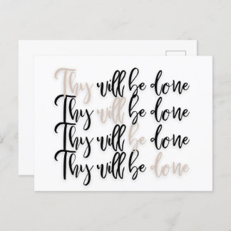 Christian Jesus Bible Verse Postcard