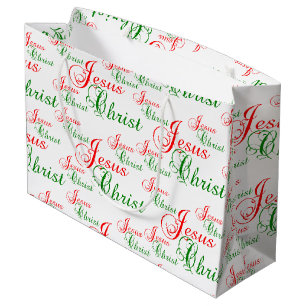 Christian JESUS CHRIST Christmas Large Gift Bag