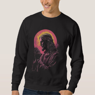 Christian Jesus Christ Pink Sweatshirt