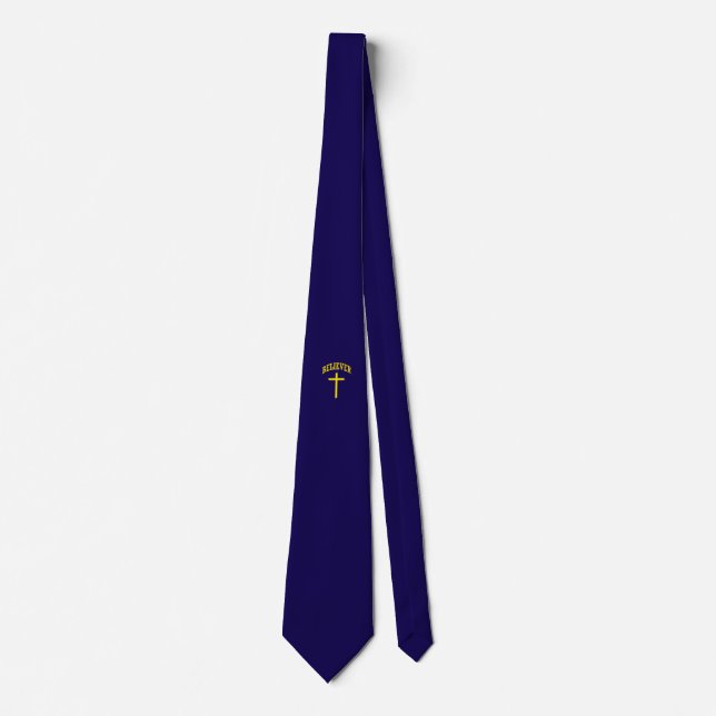 Christian Jesus Cross Believer Neck Tie (Front)