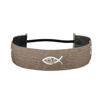 Christian Jesus Fish Athletic Headband by Christian_Soldier at Zazzle