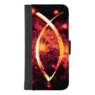 Christian Jesus Fish Faith Love Religious iPhone 8/7 Plus Wallet Case