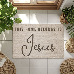 Christian Jesus Home Fiber Doormat