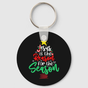 Christian Jesus Is The Reason Christmas Xmas Tree Keychain