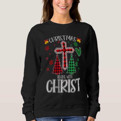 Christian Jesus Is The Reason Of The Buffalo Plaid Sweatshirt