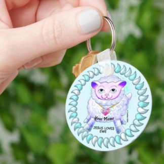 Christian Jesus Loves You  Keychain