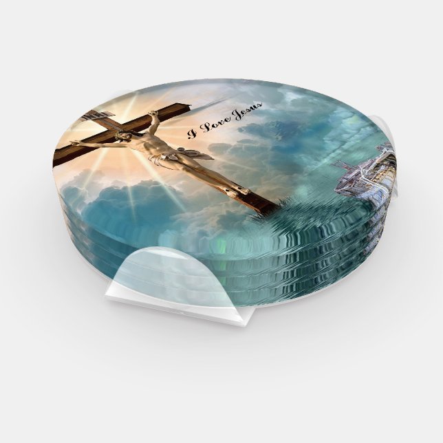 Christian Jesus prayer  Coaster Set (Set)