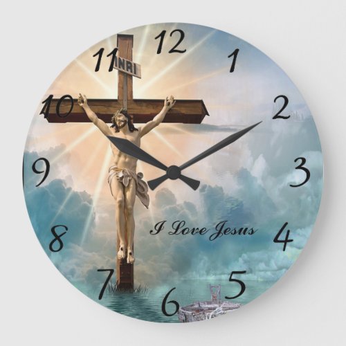 Christian Jesus prayer  Large Clock