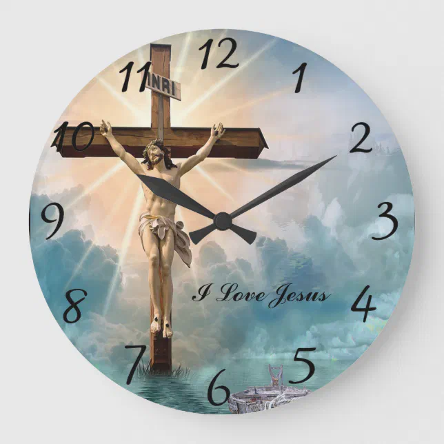 Christian Jesus prayer Large Clock | Zazzle