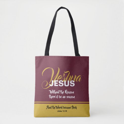 Christian  JESUS REASON SEASON  Christmas Tote Bag