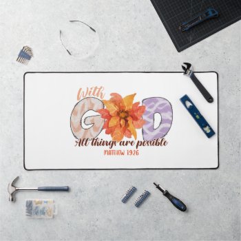 Christian Jesus Religious Custom Christianity Desk Mat by Christian_Soldier at Zazzle