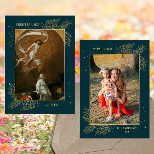 Christian Jesus Resurrection Easter Family Photo Holiday Card