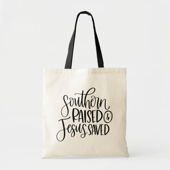 Christian Jesus Sassy Girl Y'all Southern Pride Tote Bag (Front)