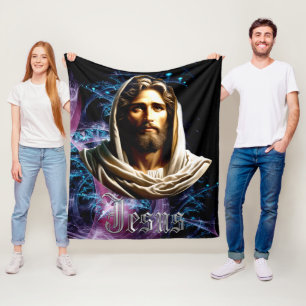 Christian Jesus Sherpa Blankets
