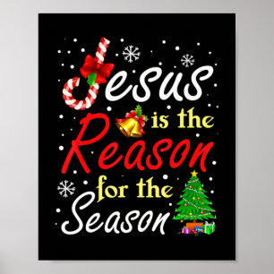 Christian Jesus The Reason Christmas Stocking Stuf Poster