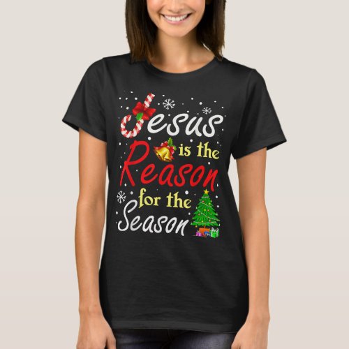 Christian Jesus The Reason Christmas Stocking Stuf T_Shirt