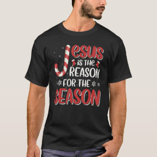 Christian Jesus The Reason Christmas Stocking Stuf T-Shirt