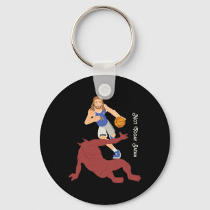 Christian Jesus Versus Satan Not Today Bysketbyll Keychain