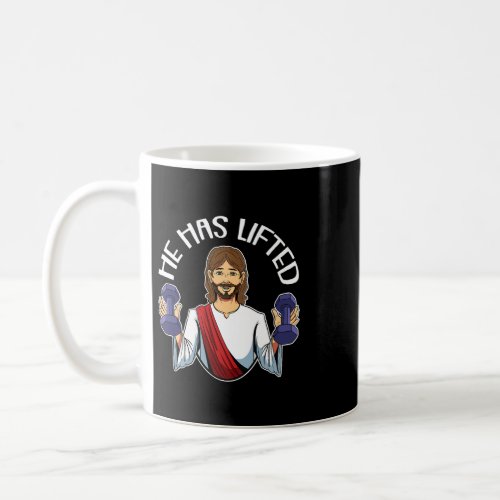 Christian Jesus Workout Christmas Funny Gym Liftin Coffee Mug