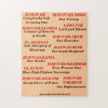 Christian Jigsaw Puzzle<br><div class="desc">Jehovah Puzzle 10x14 Our Jehovah puzzle will give loads of fun for the entire family. It's essential to know the names of our God so that you can call on Him when you need Him. Now you can with this Jehovah Puzzle. With all the names of Jehovah listed, you'll get...</div>