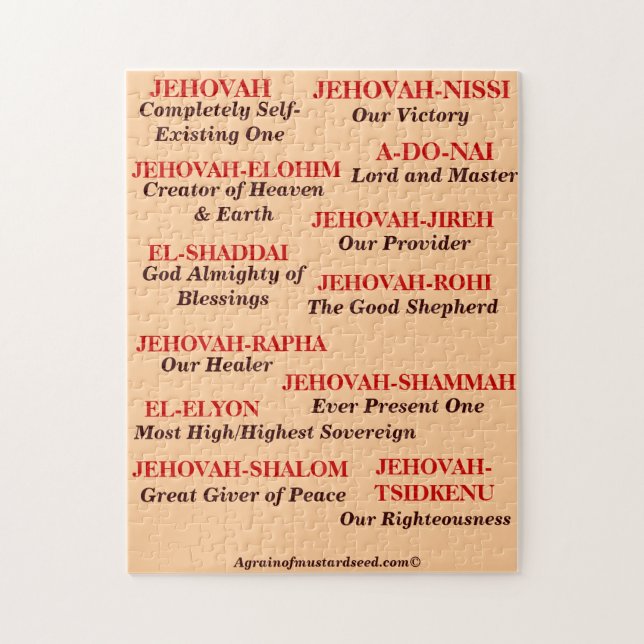 Christian Jigsaw Puzzle (Vertical)