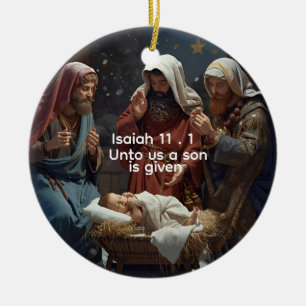 Christian Journal for Her, Bible Scriptures Ceramic Ornament