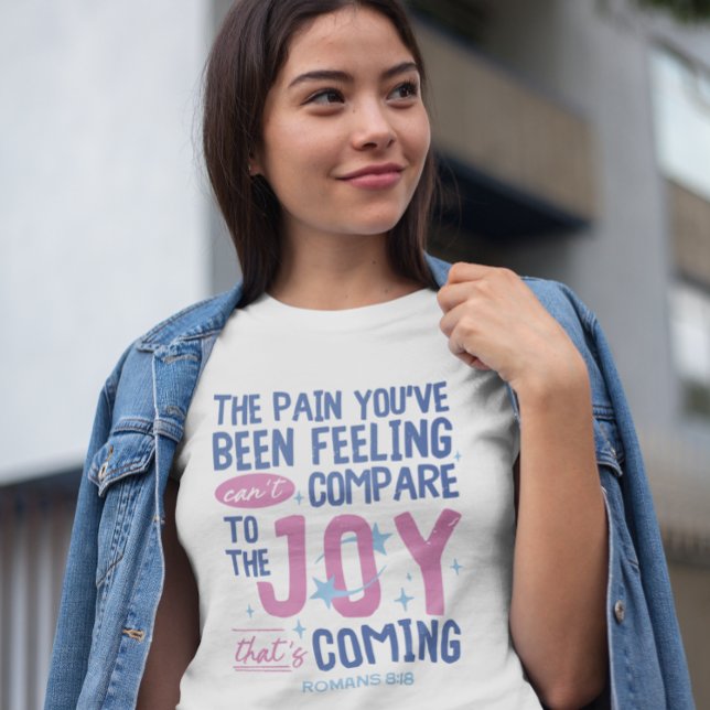 Christian Joy Coming Romans 8:18 Trendy Modern Tri-Blend Shirt (Creator Uploaded)