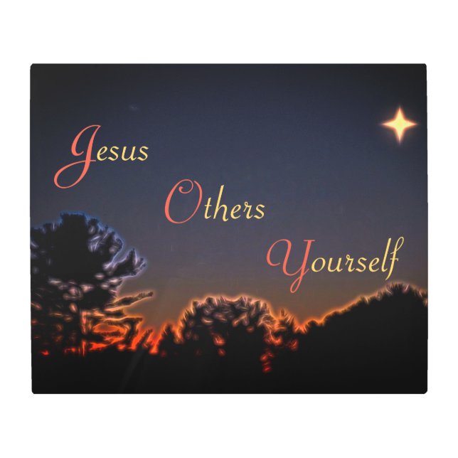 Christian JOY Metal Print (Front)