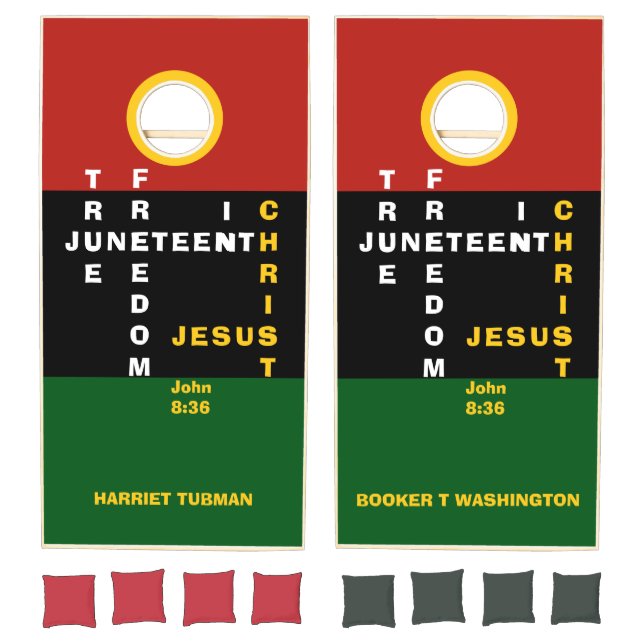Christian JUNETEENTH  Cornhole Set (Set)