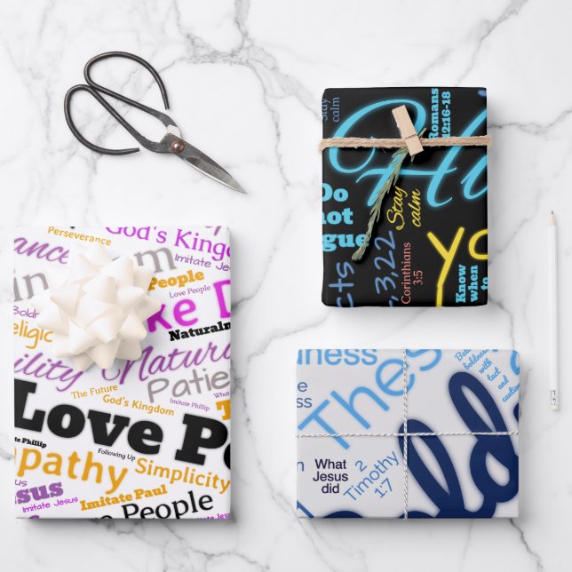 Christian JW LPMD Gift Wrapping Sheet Set 01 (Front)