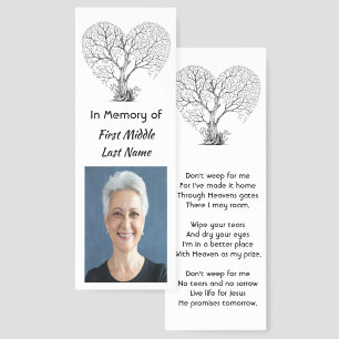 Christian Keepsake Memorial Tree Life Heart Love Bookmarks