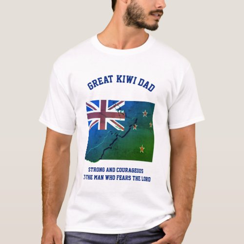 Christian KIWI NEW ZEALAND DAD T_Shirt