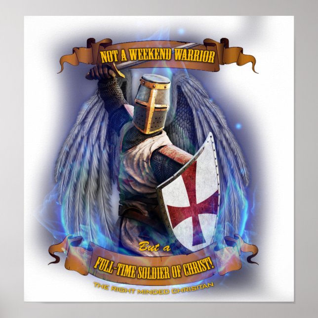 Christian Knight Soldier Poster (Front)