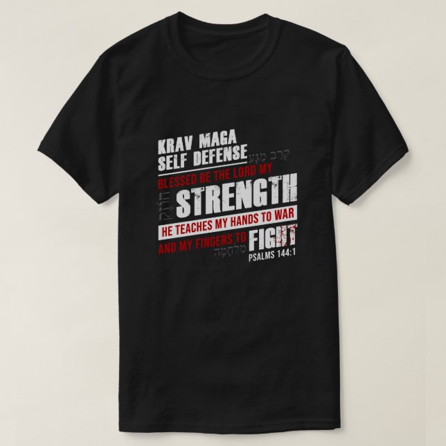 Christian Krav Maga Self-Defense T-Shirt (Design Front)