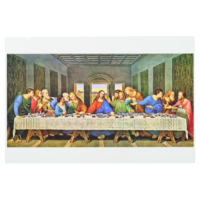 Christian Last supper Metal wall art  (Front)