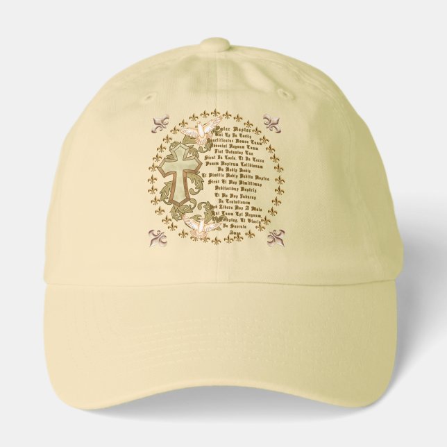 Christian Latin Lords Prayer Hat (Front)