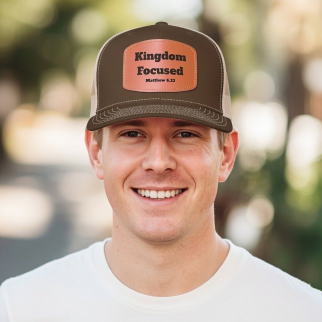 Christian Leather Patch Custom Bible Verse Cap (Creator Uploaded)
