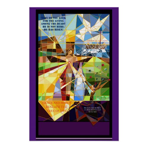 Christian Lent Easter Banner Poster
