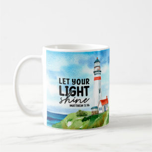Christian Let Your Light Shine Matthew 5 : 16  Coffee Mug
