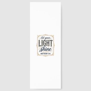 Christian Let Your Light Shine Matthew 5_16 Design Bookmarks