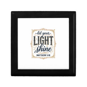 Christian Let Your Light Shine Matthew 5_16 Design Gift Box