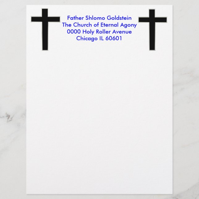 Christian Letterhead (Front)