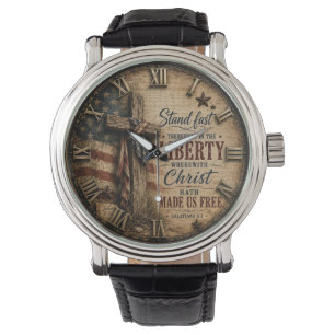 Christian Liberty Galatians 5:1 Bible Verse Watch